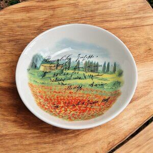 Vintage Tuscan Country Italian Serving Bowl Platter - Opificio Etico 12.5"